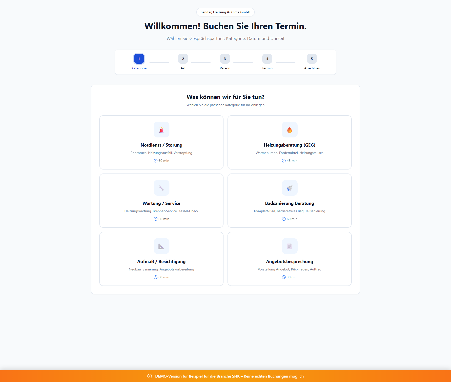 Vorschau: KIRA CONNECT Demo für Sanitär, Heizung & Klima GmbH